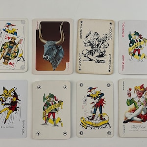Vintage Joker Spielkarten - Einzelkarte - Joker Collection - Tauschkarten - Ersatz - Arts & Crafts - Lot 25