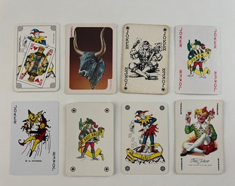 Vintage Joker Playing Cards - Single Card - Joker Collection - Swap Cards - Replacement - Arts & Crafts - Lot 25