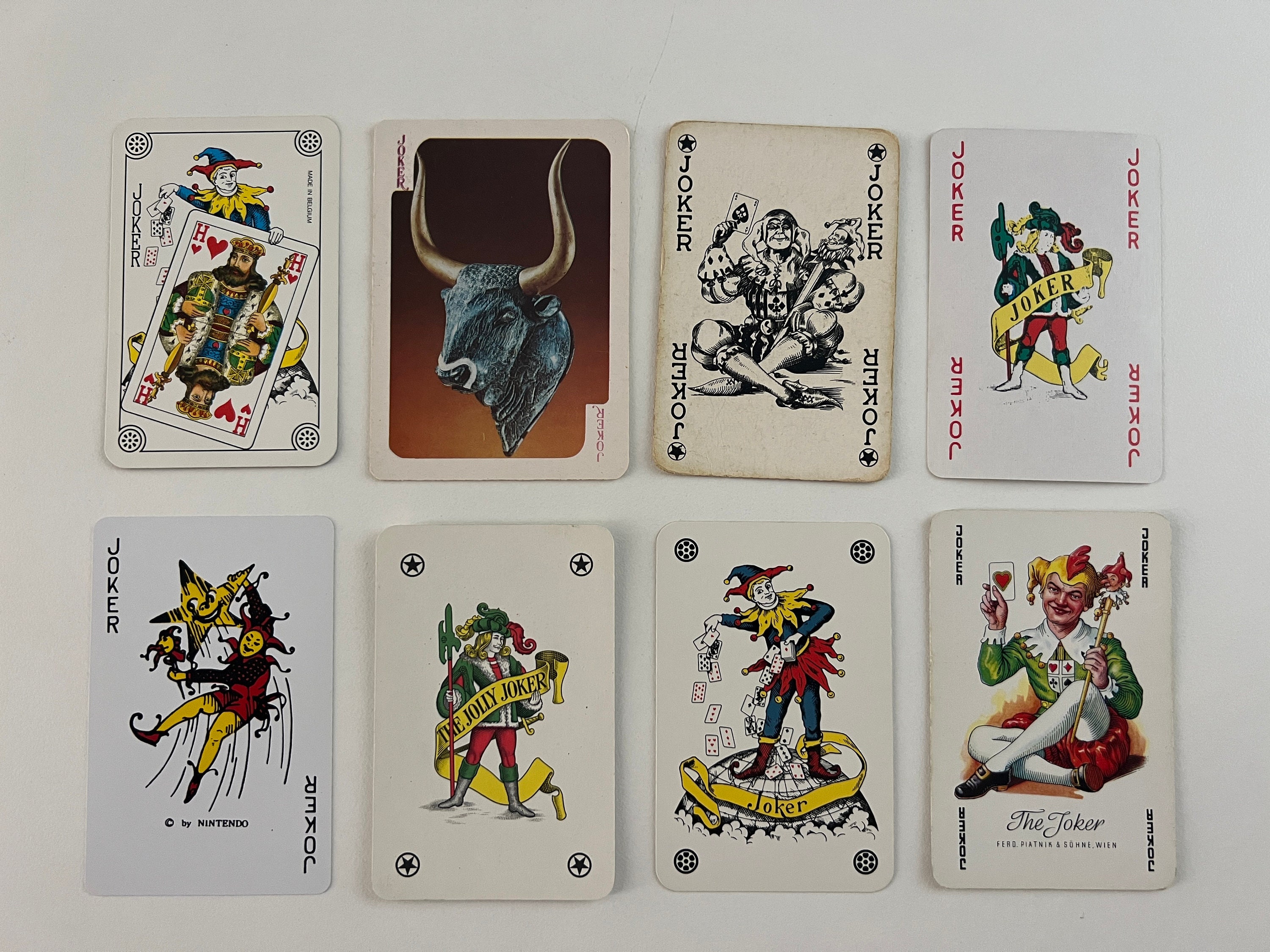 Vintage Joker Playing Cards Single Card Joker Collection