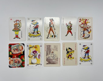 Cartas Joker antiguas (cartas clásicas) Colección de cartas Joker (cartas de repuesto) Manualidades (cartas intercambiables) Cartas individuales - Lote 11