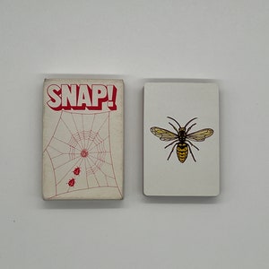 Vintage (1962) Scatta! Carte da gioco illustrate da Patricia Calderhead (Pubblicato dal National Trust) Insetti (api, coccinelle, libellule)