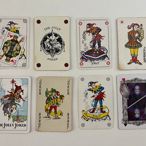 Vintage Joker Spielkarten - Einzelkarte - Joker Collection - Tauschkarten - Ersatz - Arts & Crafts - Lot 26