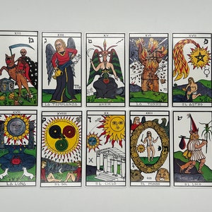 El Grand Tarot Esoterico 1976 by Fournier Vintage Edition Spanish Tarot Deck Deck Out of Print Classic Tarot published in Spain image 4