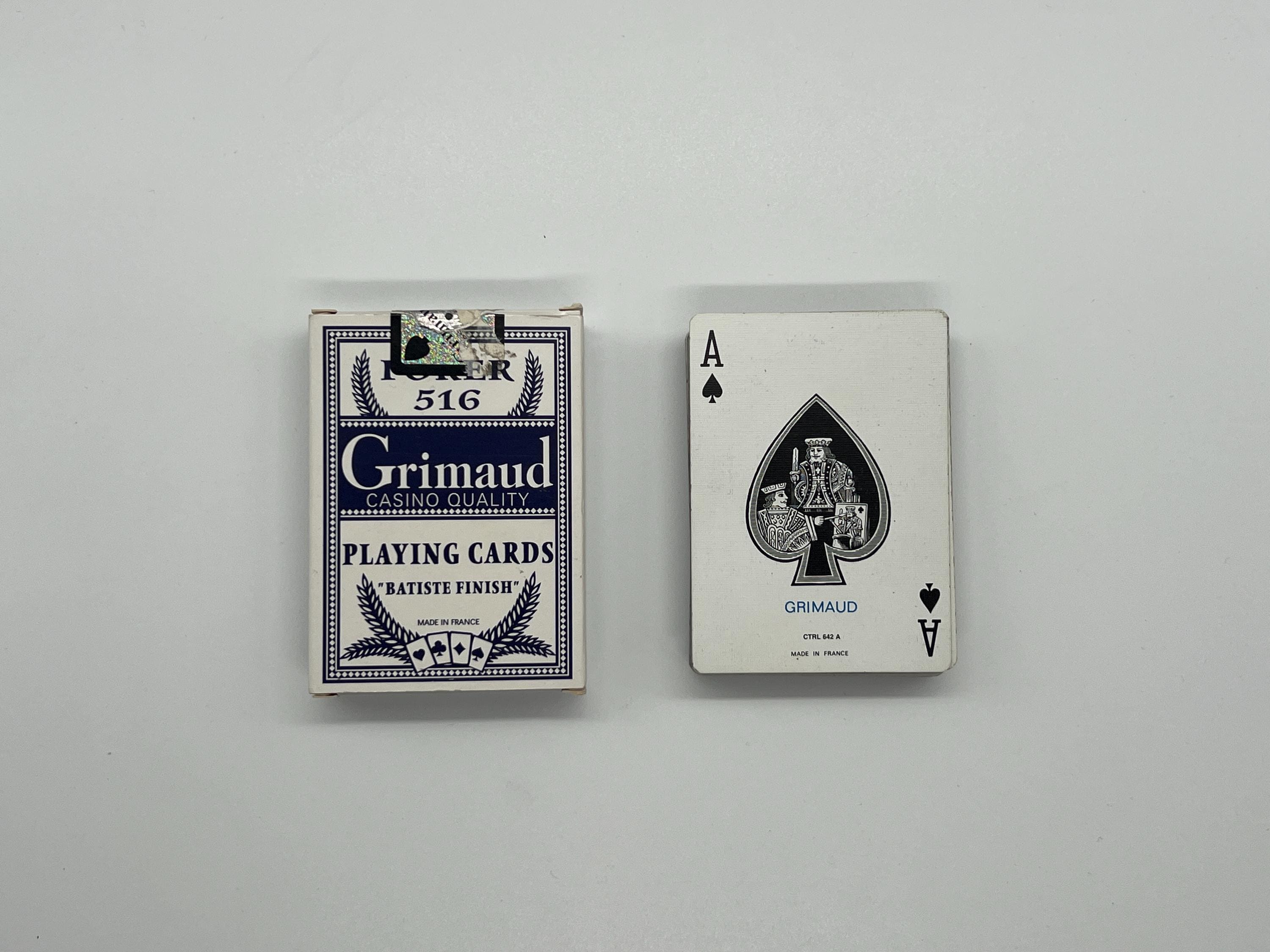 Vintage Grimaud Playing Cards (54 Cards) Casino Quality