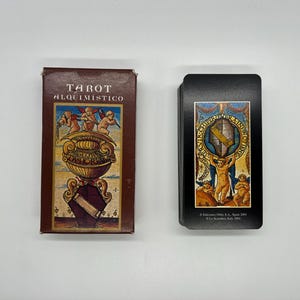 Vintage (2000) Alchemist Tarot (Tarocchi Illuminati) Tarot Alquimístico (Sola-Busca) Publiziert in Italien & Spanien (OOP Tarot) Deck Collection