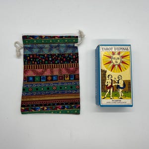 Mystical Tarot Bags (Made with Soft Fabric) ideal for Oracles, Runes, Tarot Cards (Esoteric & Hippie Colors Designs) Tarot Case 4) Purple Shadows