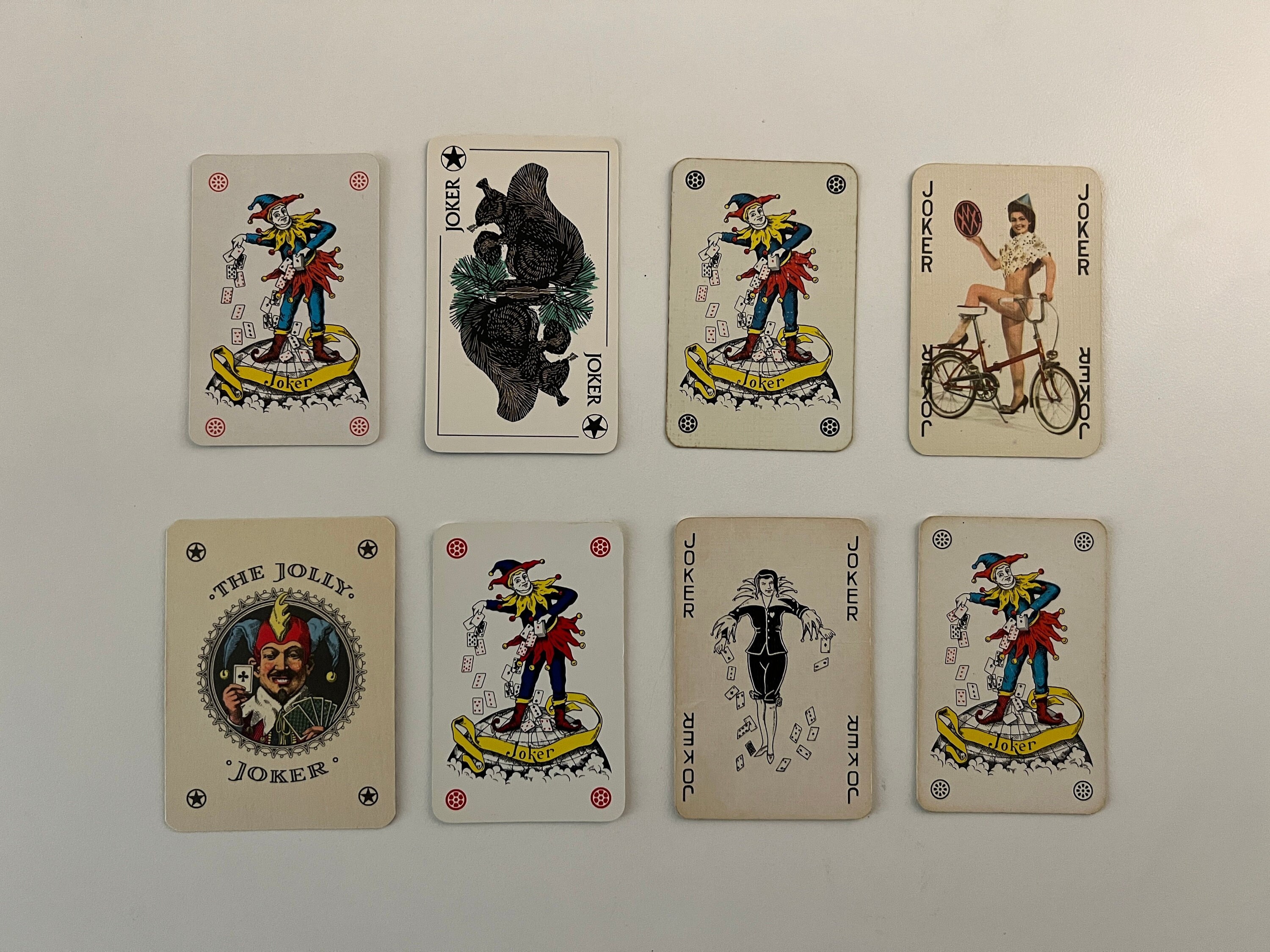 Vintage Joker Playing Cards Single Card Joker Collection Swap ...