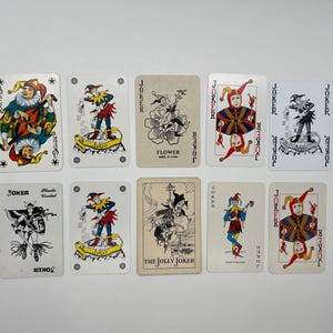 Vintage Joker Cards (Classic Playing Cards) Joker Card Collection (Ersatzkarten) Arts & Crafts (Tauschkarten) Kartenset - Lot 87