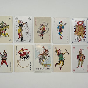 Vintage joker cards - Etsy 日本