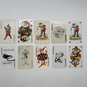 Vintage Joker Cards (Classic Playing Cards) Joker Card Collection (Ersatzkarten) Arts & Crafts (Tauschkarten) Kartenset - Lot 59