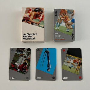 Vintage (1992) Het Olympisch Kaart-en Kwartetspel (Juegos Olímpicos Barcelona 1992) - Holland Team Playing Cards - Sports Deck de Holanda