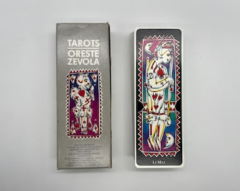 Tarots Oreste Zevola (1989) by B. P. Grimaud (RARE) Limited Edition (OOP Vintage Tarot) Abstract Surrealism Tarot Art (French Vintage Deck)