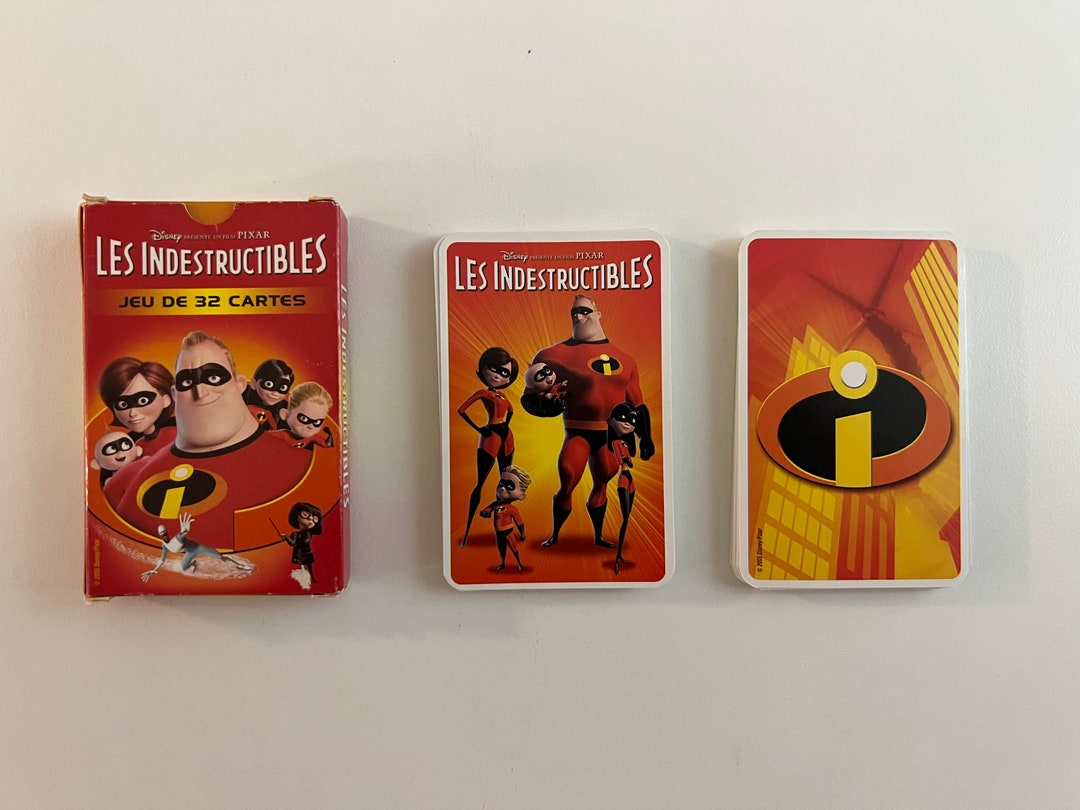 Vintage 2000s Disney Pixar the Incredibles Playing Cards Jeu De 32 Cartes  32 Cards Published in France - Etsy