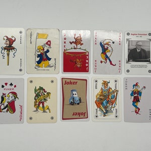 Vintage Joker Cards (Classic Playing Cards) Joker Card Collection (Ersatzkarten) Arts & Crafts (Tauschkarten) Kartenset - Lot 51