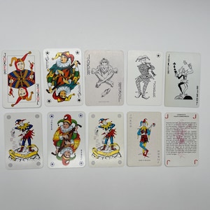 Vintage Joker Cards (Classic Playing Cards) Joker Card Collection (Ersatzkarten) Arts & Crafts (Tauschkarten) Kartenset - Lot 4