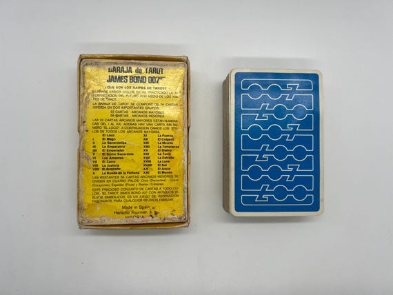 Vintage (1973) Baraja De Tarot James Bond 007 (witches Tarot) by