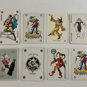Cartes à jouer vintage Joker - Carte unique - Collection Joker - Cartes à échanger - Remplacement - Travaux manuels - Lot 27
