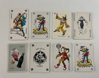 Vintage Joker Playing Cards - Single Card - Joker Collection - Swap Cards - Replacement - Arts & Crafts - Lot 27