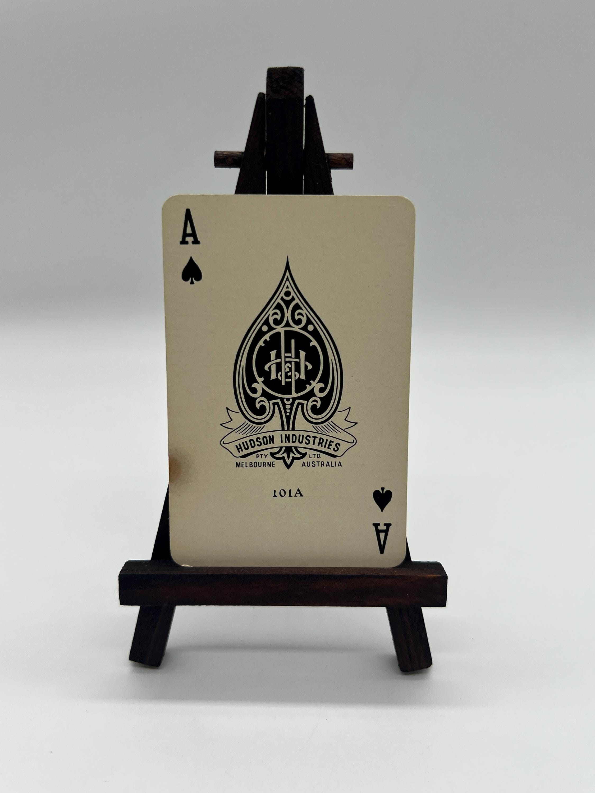 Vintage Ace of Spades Playing Cards (single Death Card) Spadille