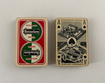 RARE Heineken Holland Playing Cards (1960s) Complete 55 Cards (Published in the Netherlands) Poker, Bridge, Canasta (Collectible Cards)