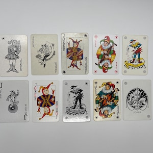 Vintage Joker Cards (Classic Playing Cards) Joker Card Collection (Ersatzkarten) Arts & Crafts (Tauschkarten) Kartenset - Lot 64