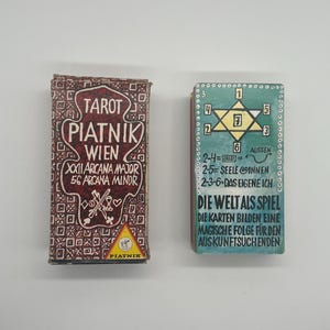 Tarot Piatnik Wien (1974) Rudolf Pointner Tarot (Verlag von Piatnik) RARE Surrealistisches Vintage Tarot Deck (OOP Deck) Made in Austria