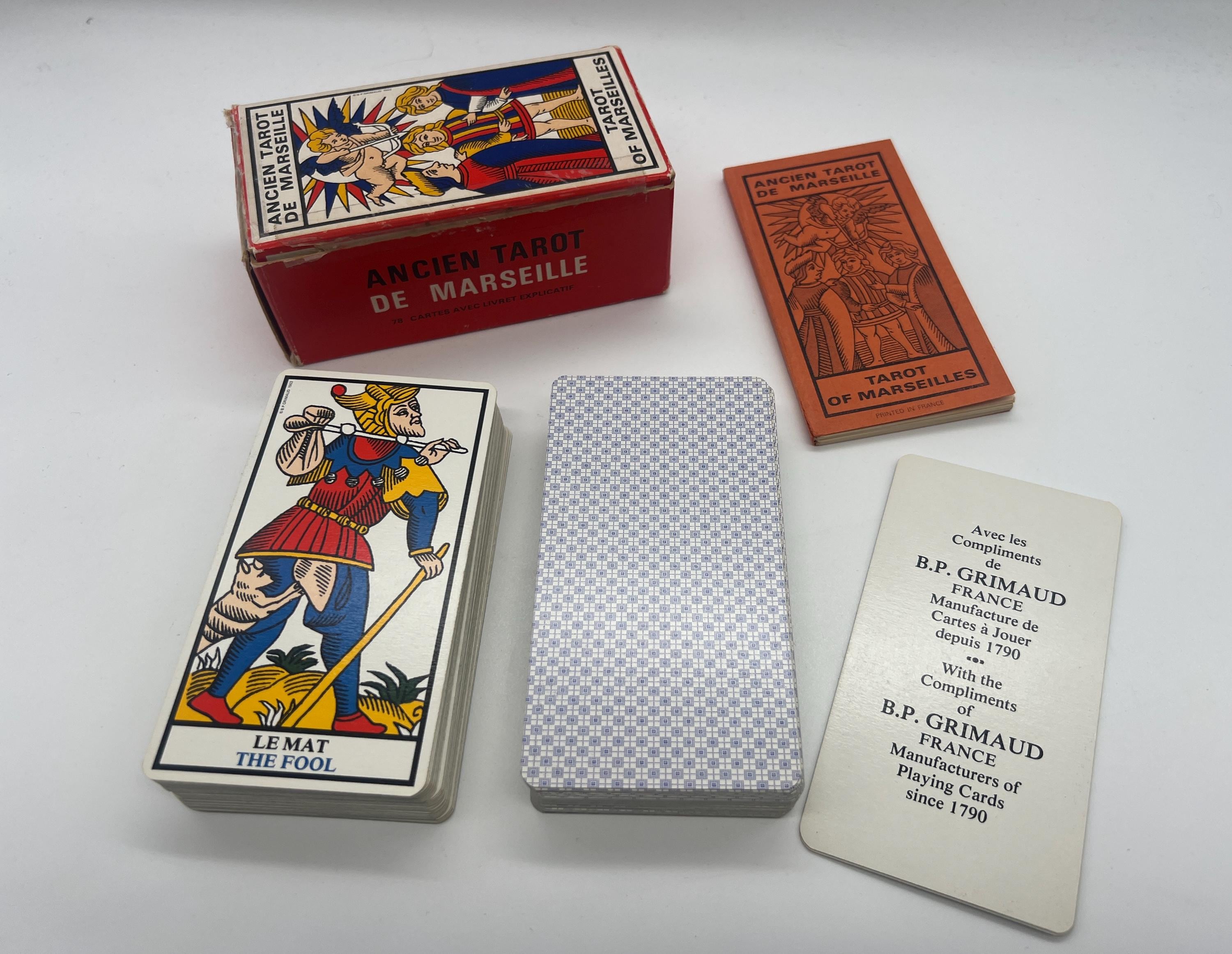 Vintage (1963) Ancien Tarot De Marseille by B. P. Grimaud
