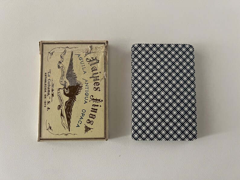 Vintage 1960 Naipes Finos Aguila Antigua Opaca la Cubana, SA Published ...