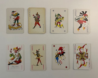 Vintage Joker Playing Cards - Single Card - Joker Collection - Swap Cards - Replacement - Arts & Crafts - Lot 1