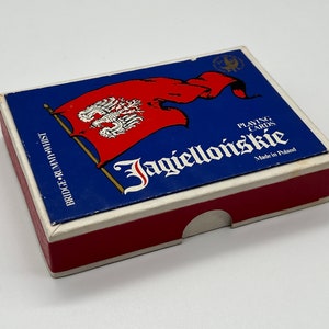 Carte da gioco Jagiellonskie Double Deck vintage (1990) di KZWP Trefl (Made in Polonia) Carte polacche di re e regine (mazzo fuori stampa)