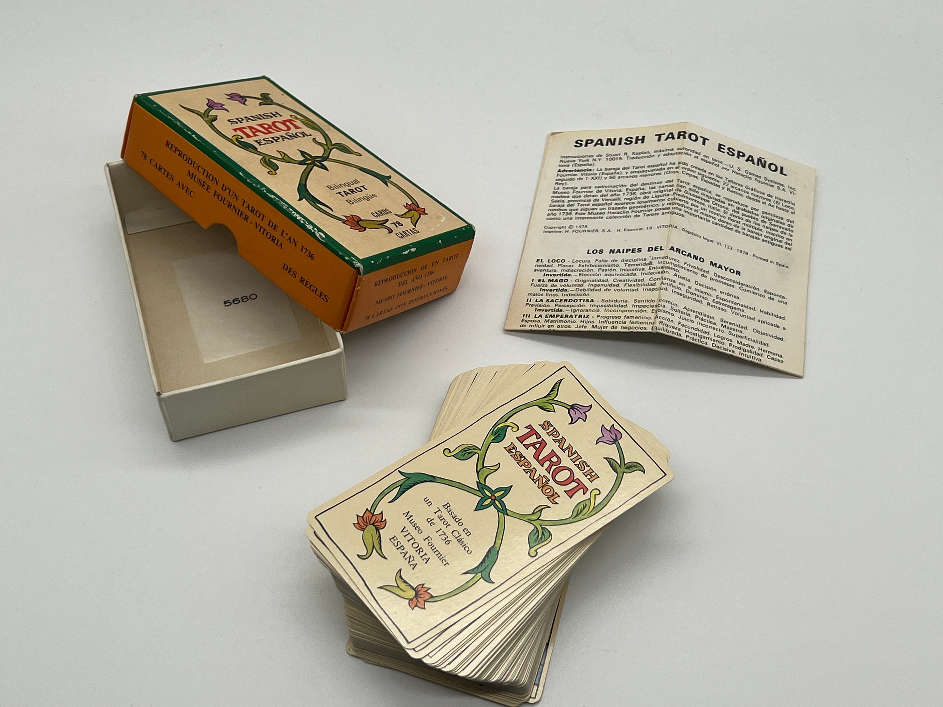 TAROT ESPAÑOL - HERACLIO FOURNIER original fabricado en España - 78 cartas  color EUR 27,25 - PicClick FR