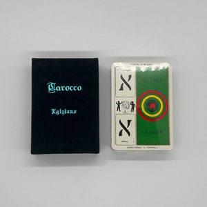 Vintage (1983) Tarocco Egiziano (Tarot Egipcio) RARE Grand Etteilla (Tarot Catalán) de Ace Altenburg (Hecho en Alemania Occidental) Sellado OOP
