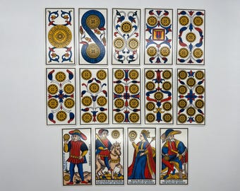 Vintage (1963) Ancien Tarot De Marseille by B. P. Grimaud
