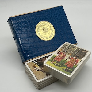 Vintage (jaren 1970) Waddingtons Fine Double Deck speelkaarten (gepubliceerd in het Verenigd Koninkrijk) Royals speelkaarten (British Monarchy Deck)