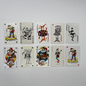 Vintage Joker Cards (Classic Playing Cards) Joker Card Collection (Ersatzkarten) Arts & Crafts (Tauschkarten) Kartenset - Lot 76
