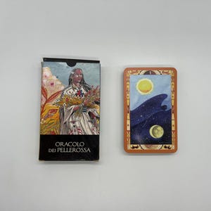 Oracolo dei Nativi Americani d'epoca (2003) di Lo Scarabeo (Tarocchi) Mazzo RARO Fuori Stampa (Oracolo Indigeno) Mazzo di carte sulla cultura dei Nativi Americani