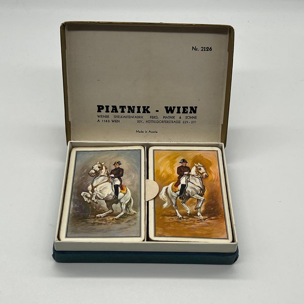 Vintage (1970s) Piatnik Wien Playing Cards No 2126 (Rococo Art Style) Published in Austria (European Nobility Cards) European Art Vintage