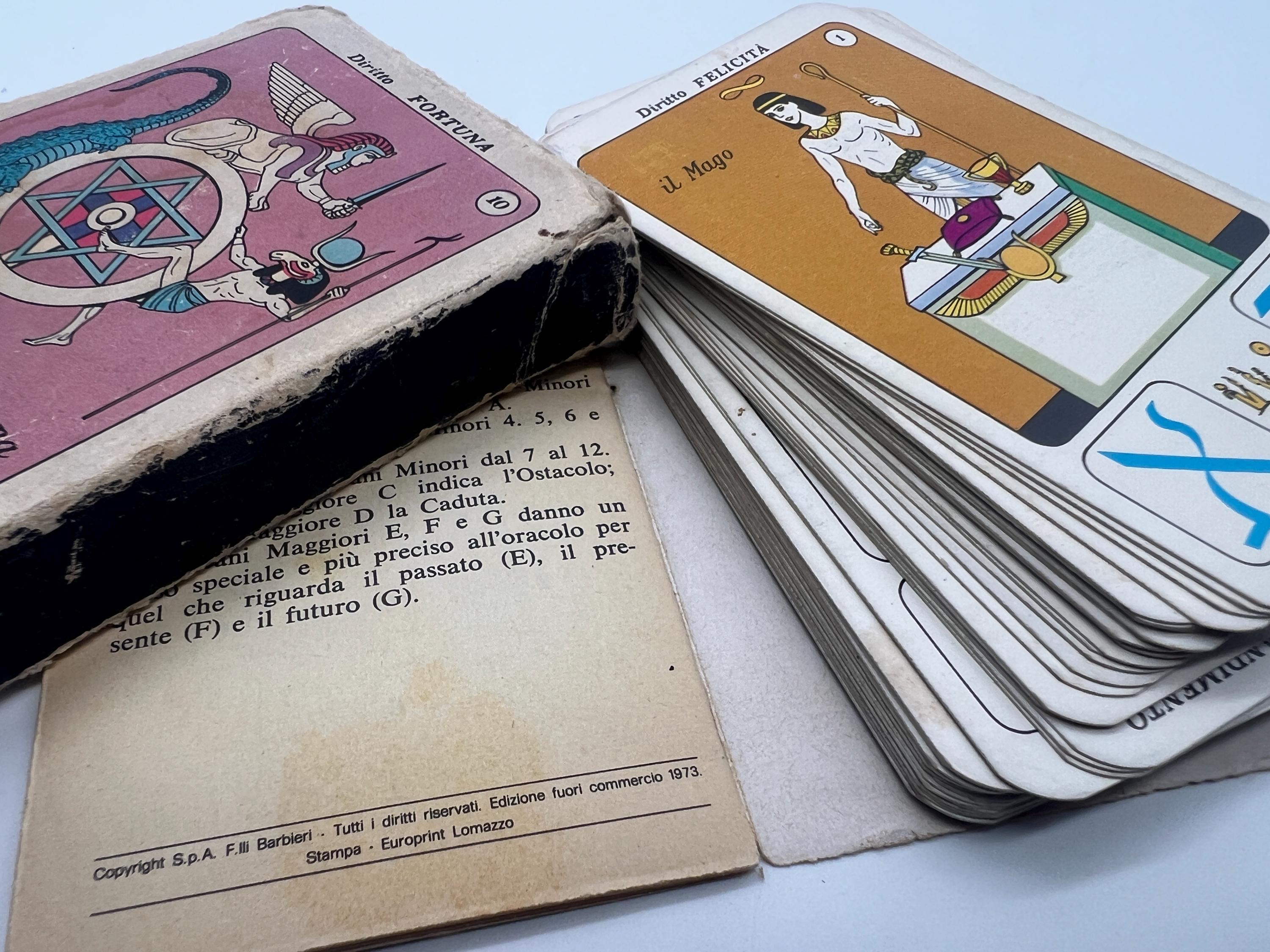 Vintage (1973) Aperol Egyptian Tarot (tarocchi Egizio) Limited