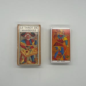 Vintage (1983) Le Tarot de Marseille de Maritxu de Guler (Publicado por Fournier) Tarot de Marsella Español (Publicado en España) PRIMERA EDICIÓN