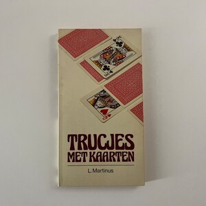 Vintage Book (1982) Trucjes met Kaarten de L. Martinus - Primera edición - Libro de cartas - Holandés - Boek Speelkaarten - Países Bajos
