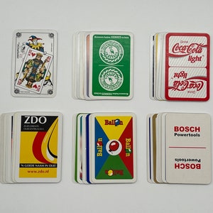Set Vintage Jokerkarten (klassische Spielkarten) Jokerkartensammlung (Ersatzkarten) Wechselkarten (Kunst & Handwerk) Kartenset - Lot 1