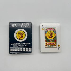 Poker Español Playing Cards by Maestros Naiperos Españoles (Spanish Poker Cards) Traditional Playing Cards (Published in Spain)