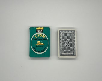 Vintage Lion Playing Cards (made in Shanghai, China) Plastic