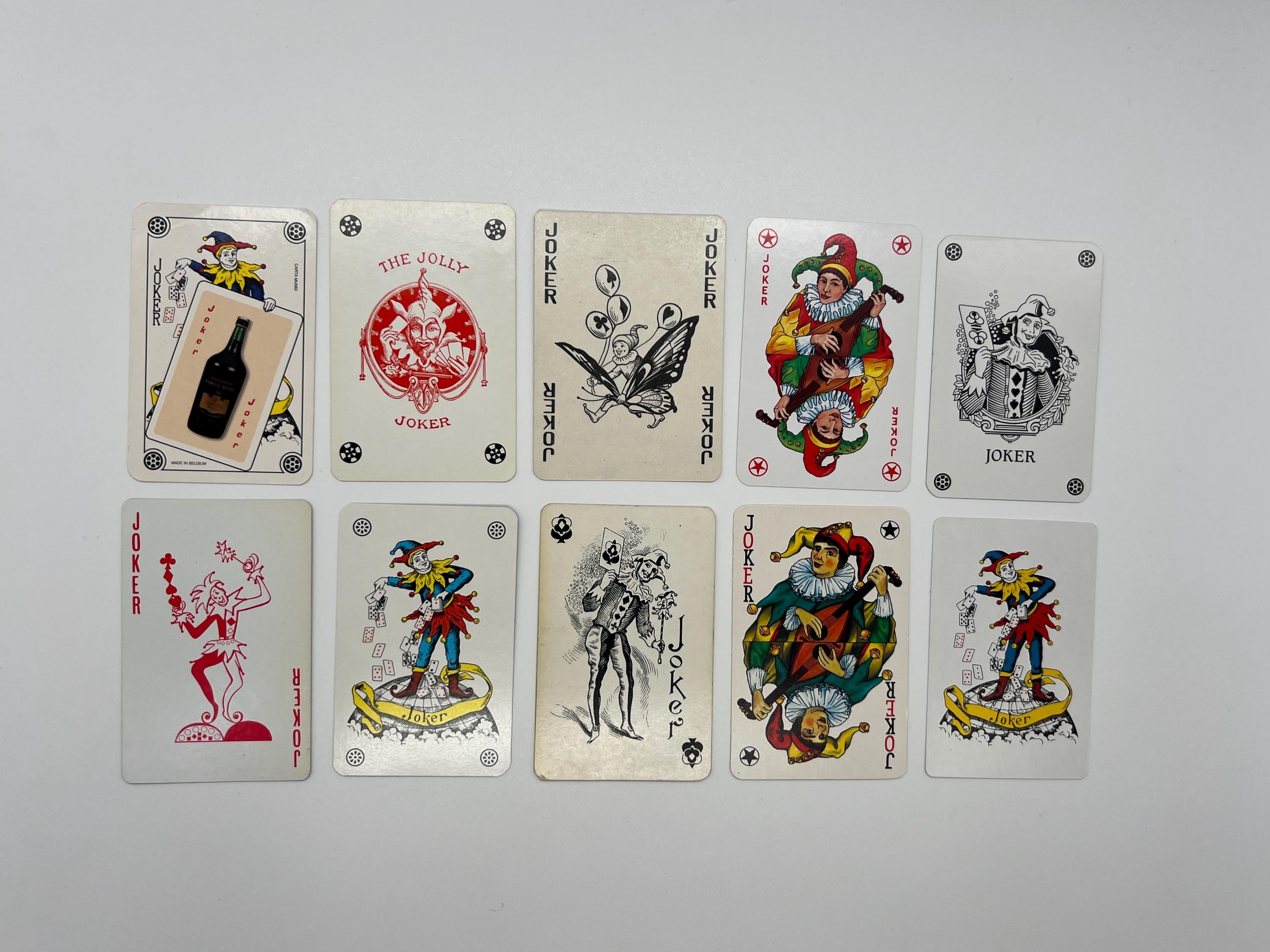 Vintage Joker Cards (classic Playing Cards) Joker Card Collection  (replacement Cards) Arts \u0026 Crafts (swap Cards) Cards Set - Lot 84 - Etsy, image size:3000x2250