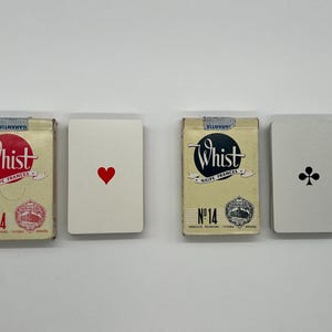 Vintage Whist (Naipe Frances) speelkaarten door Fournier (Gepubliceerd in Spanje) Traditionele Europese speelkaarten