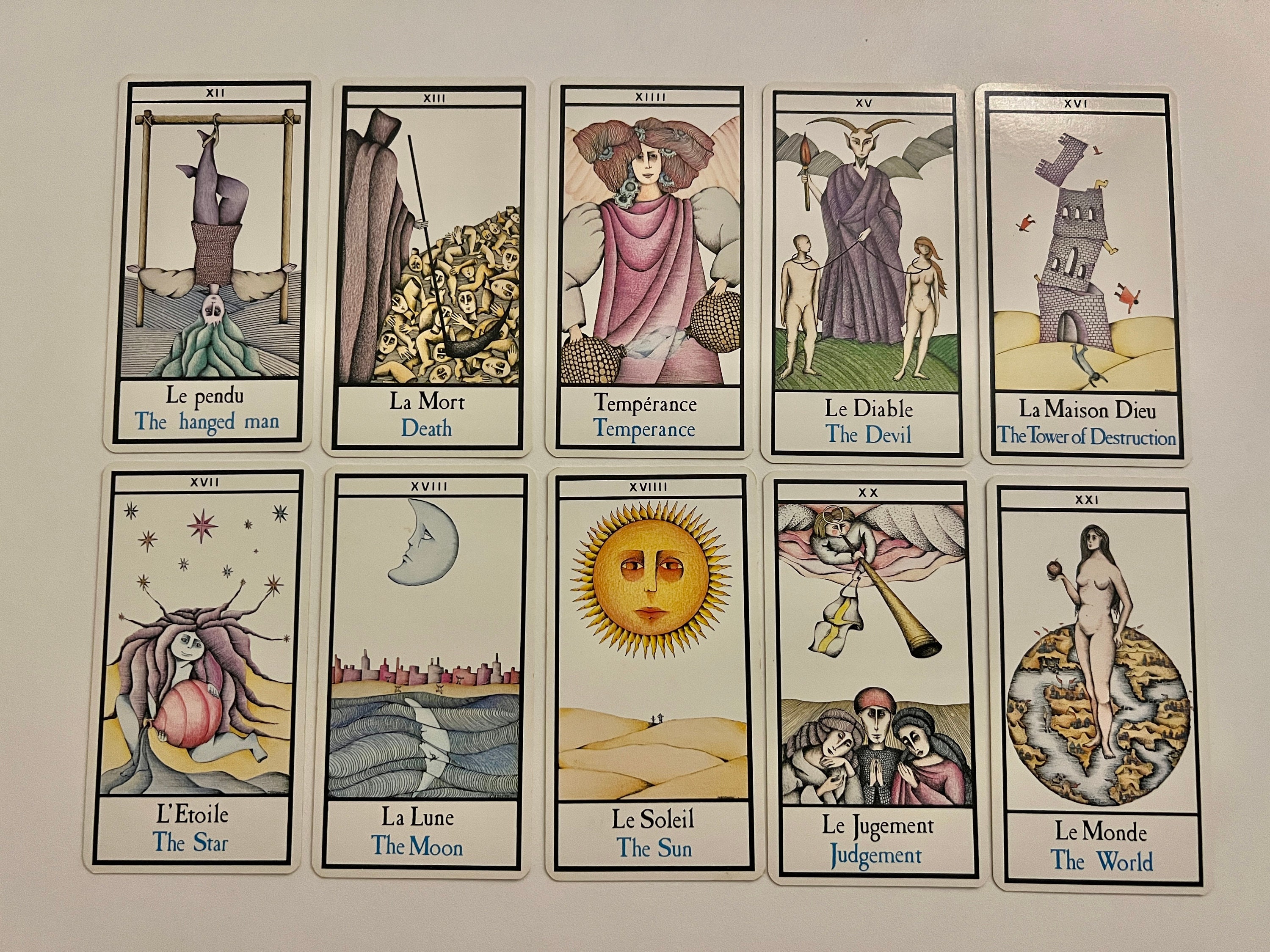 Minor Arcana Single Card (tarot Maddonni 1981) French Tarot