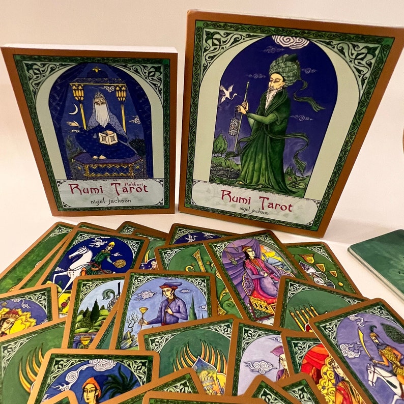 Rumi Tarot by Nigel Jackson book Cards Islamic Tarot Etsy Canada