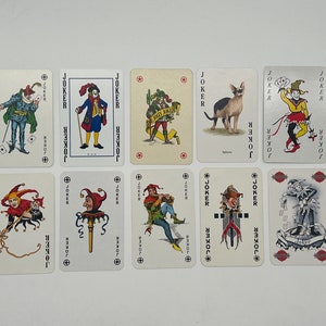 Vintage Joker Cards (Classic Playing Cards) Joker Card Collection (Ersatzkarten) Arts & Crafts (Tauschkarten) Kartenset - Lot 54