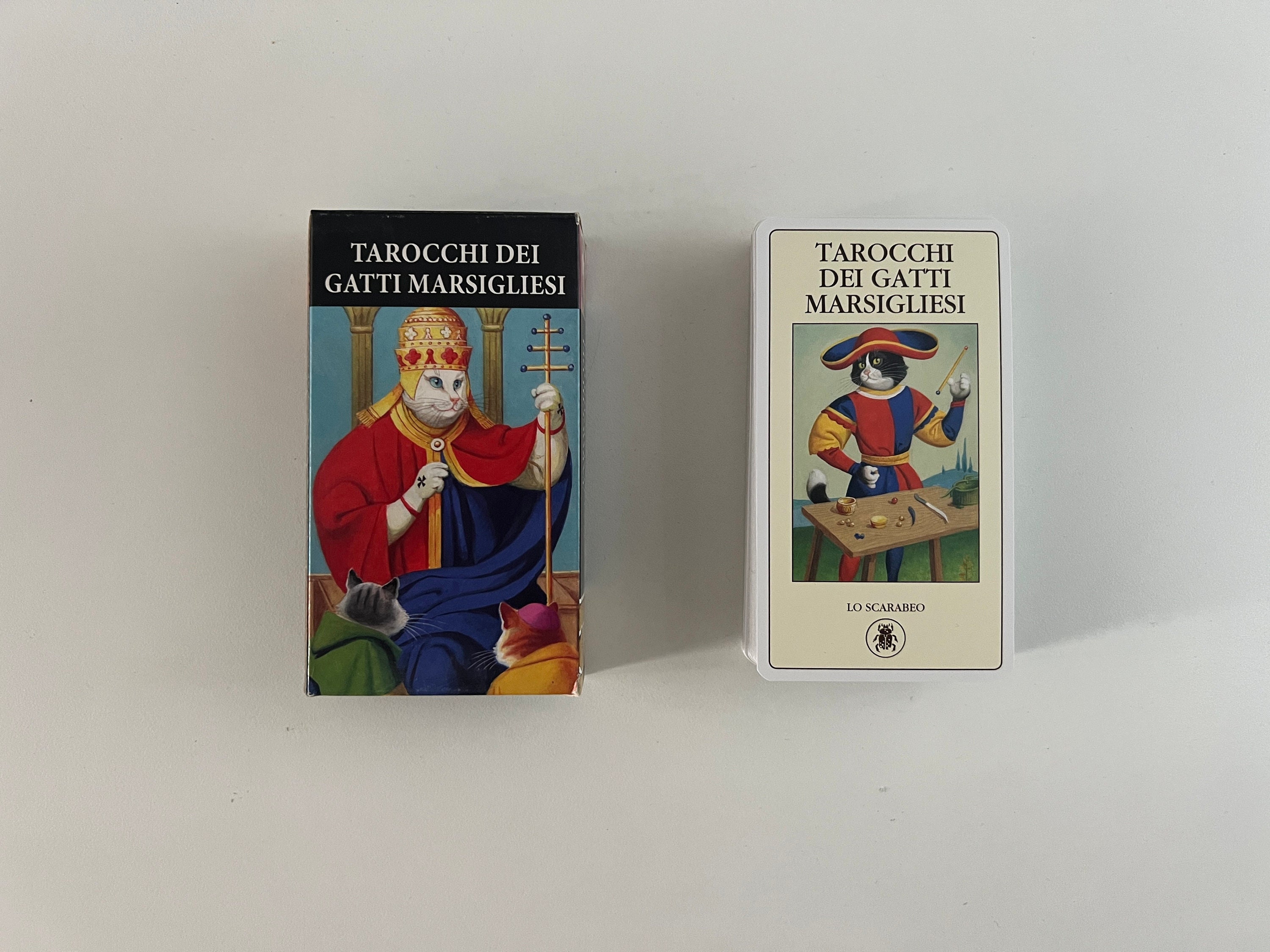 Tarocchi Dei Gatti Marsigliesi marseille Cat Tarot by Severino Baraldi Lo  Scarabeo Italian Edition Illustrated and Colorful Tarot 