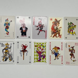 Vintage Joker Cards (Classic Playing Cards) Joker Card Collection (Ersatzkarten) Arts & Crafts (Tauschkarten) Kartenset - Lot 42